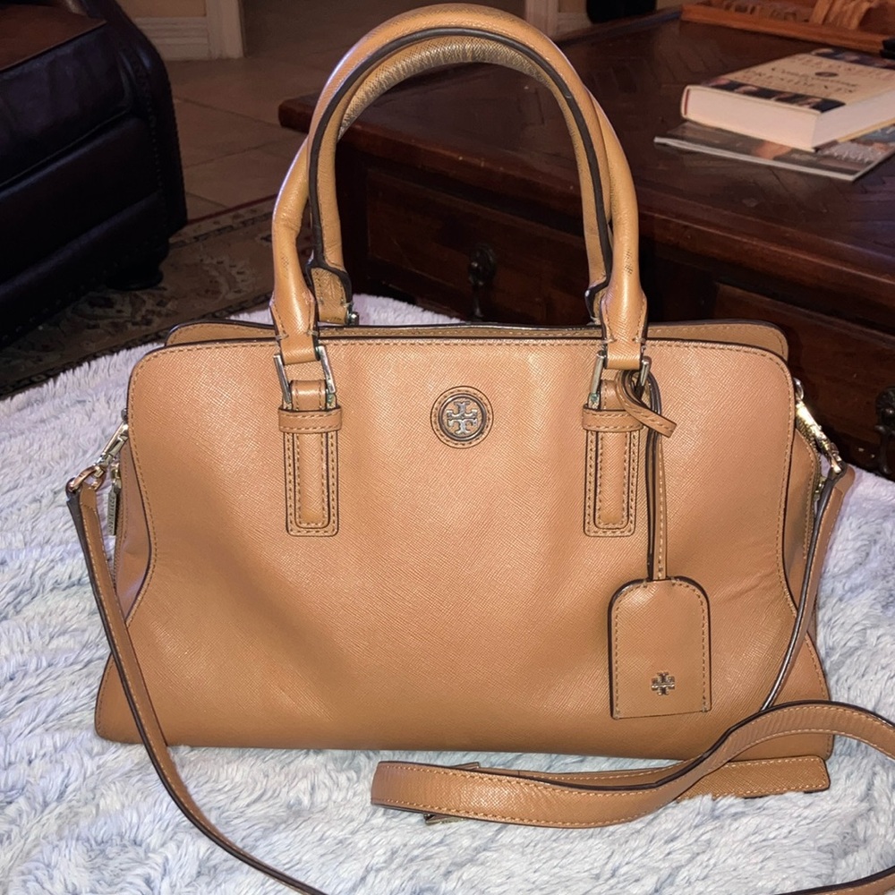 COPY - for TX donation Tory Burch Tan Satchel Bag
